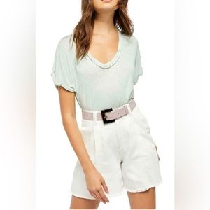 Free People Under the Sun Ponderosa Tee Shirt-Size Small